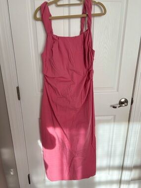 Zara Pink Sleeveless Dress with Wide Straps